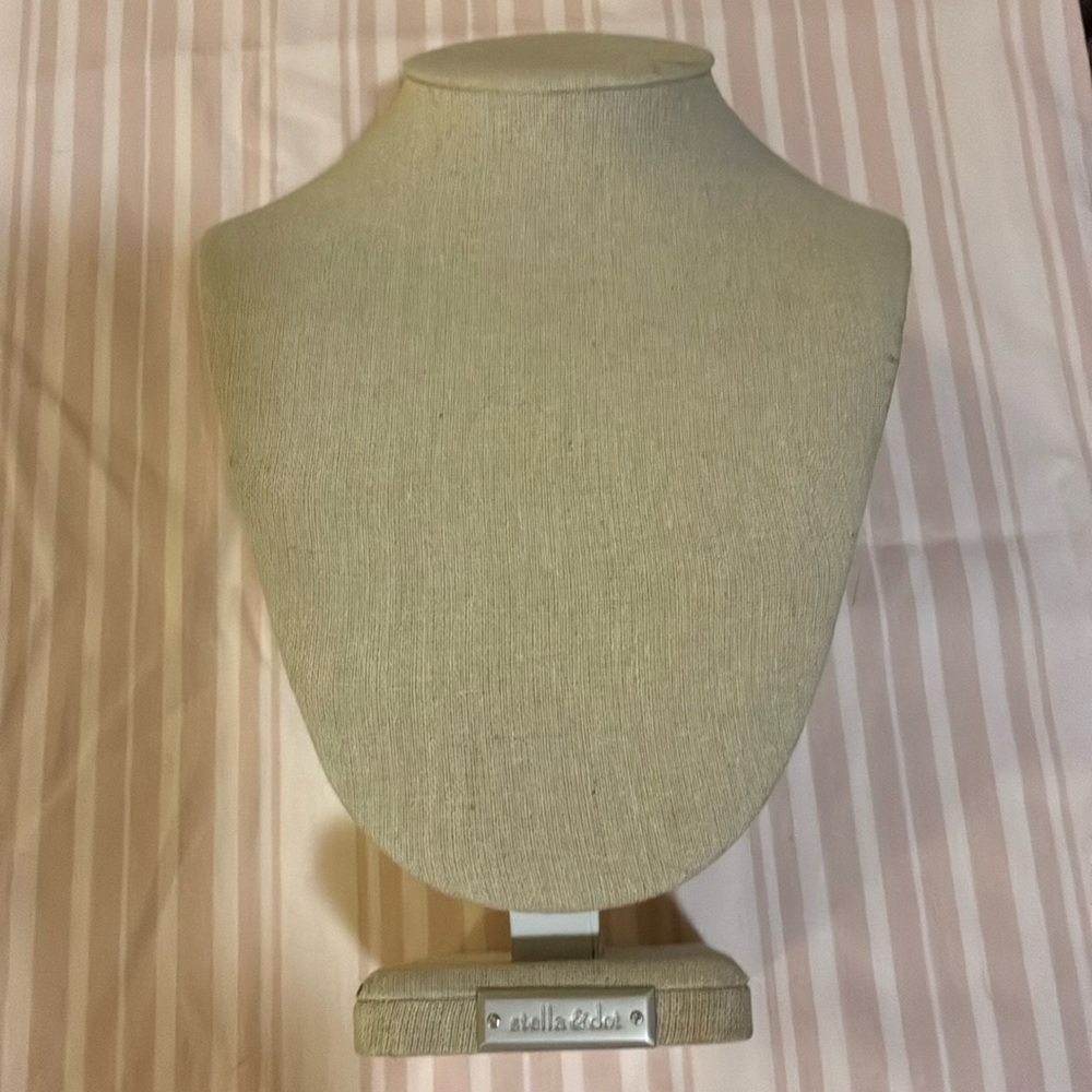 Elegant Beige Jewelry Display Stand- Stella & Dot-couple of small stains